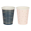 Picture of NAVY & PINK BABYGROW NAPKINS 8 PACK
